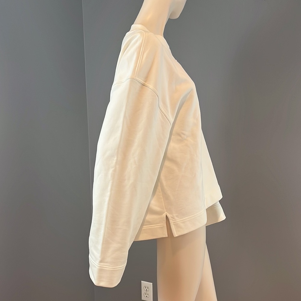 Burberry Cream Boxy Crewneck Sweatshirt - Picture 7 of 11